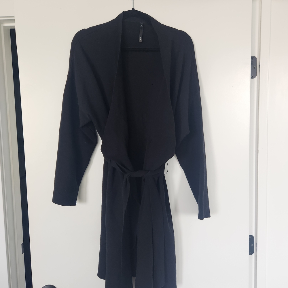 Slink Black Jacket With Belted Waist